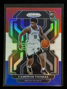 2021-22 Panini Prizm - Cameron Thomas (RC) #297 Red White & Blue Prizm RETI - Foto 1 di 4