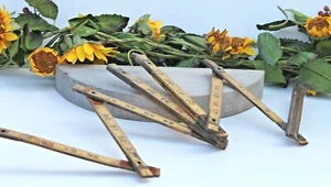 Righello pieghevole vintage 6 piedi in legno e metallo, SPEDIZIONE GRATUITA! - Foto 1 di 5