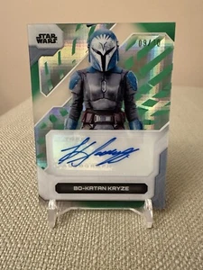 2024 Star Wars High Tek Bo-Katan Kryze Katee Sackhoff Auto Green #9/10 A-KS - Bild 1 von 5
