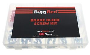 Brake Caliper Bleed Screw assortment box 110 Pieces Metric UNF plus Caps