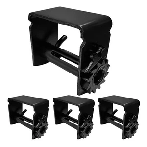4 Pack Combination Sliding Winch Flatbed Trailer Winch for 2"- 4" Winch Strap - Picture 1 of 7
