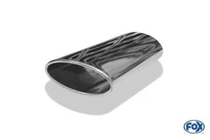 Anschweißendrohr Fox Typ 38 - Rechts 160x90 mm oval abgeschrägt ohne Absorber - Bild 1 von 4