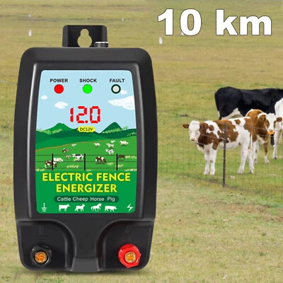 MARKENLOS Weidezaungerät Elektrozaungerät 12V/230V 2 Joule Weidegerät Elektro Weidezaun