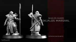 Skjalos Guard - Skjalos Marshal/TTRPG/Wargaming/Grimdark/por Solwyte - Imagen 1 de 1