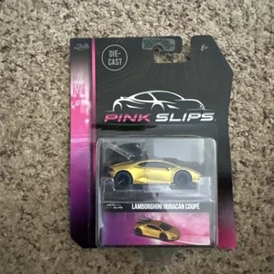 Jada Toys 2023 Pink Slips Gold Lamborghini Huracan Coupe 1:64 Scale VHTF - Picture 1 of 3