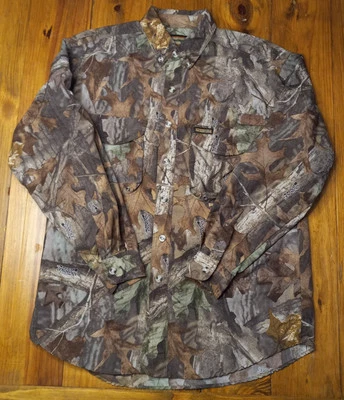 Remington Shirt Men's Medium Vented Advantage Timber Camo Hunt Safari - Image 1 of 4