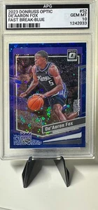 De' Aaron Fox 2023 Panini Donruss Optic #52 Fast Break Blue /49 - Picture 1 of 3