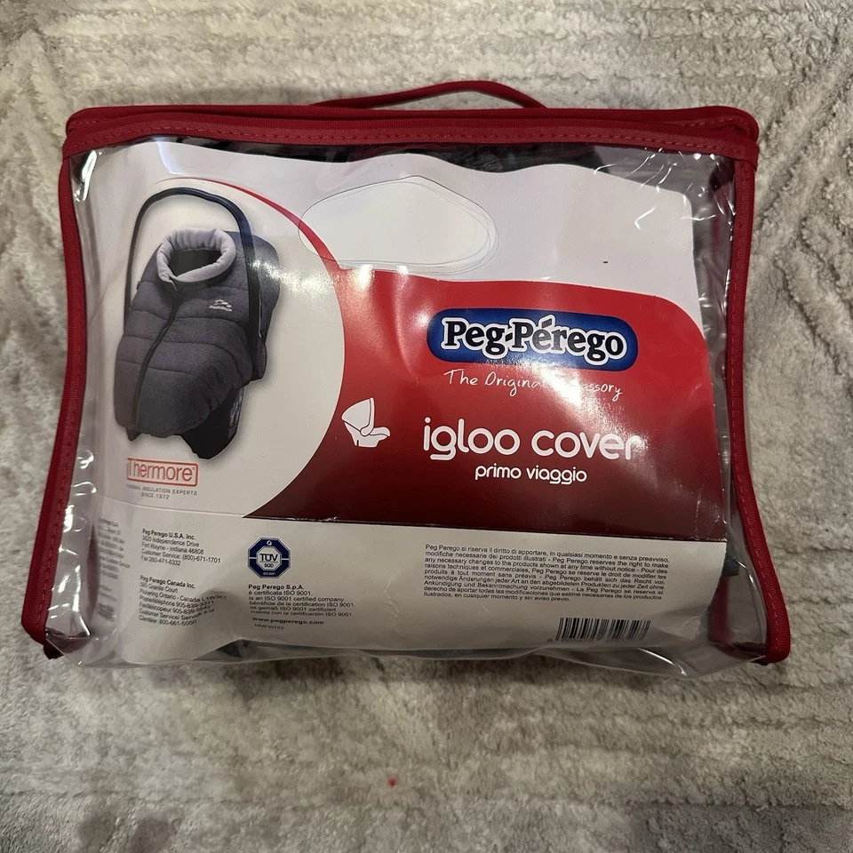 Peg Perego Primo Viaggio Iglú Cubierta Gris Claro Invierno Pesado Asiento Cochecito Foto 1 de 4