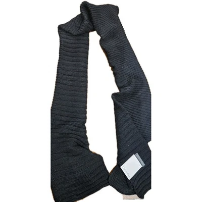 Calvin Klein Heather Knit Scarf, Size OS - Black - Image 1 of 2