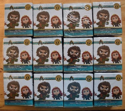 Lote de 12 figuras de vinilo Funko DC Aquaman Movie Mystery Minis. Nuevo Foto 1 de 2