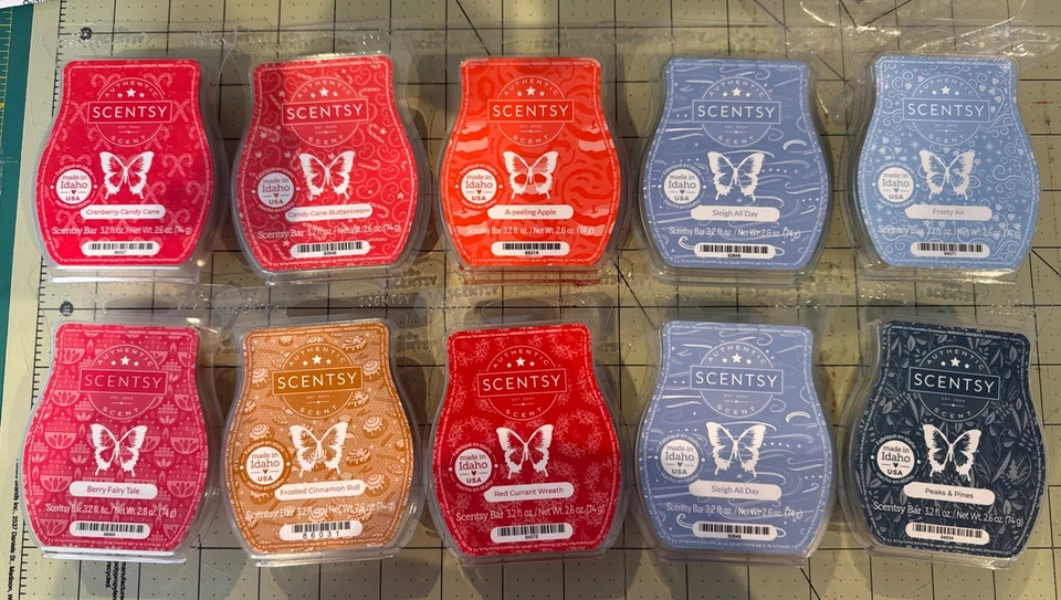 Scentsy Wax Bars 10 Pack Lot Unused. Assorted Scents - Image 1 of 1