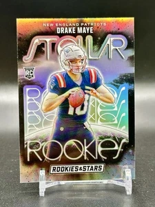 2024 Panini Rookies & Stars Drake Maye Stellar s RC Silver #SR-DME Patriots - Picture 1 of 2