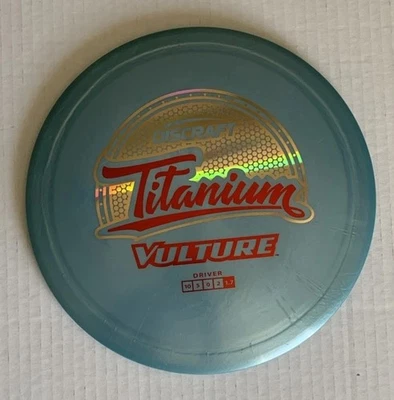 Discraft Titanium Vulture Lightweight Distance Driver Blue 165 Grams - Image 1 of 4