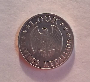Vintage Look Sparmedaillon Des Moines, Iowa Aluminium Medaille KOSTENLOSER VERSAND - Bild 1 von 1