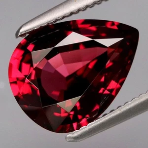 2.78Ct.Best Color! Natural Cherry Red Rhodolite Garnet Africa Full Fire&CLEAN - Picture 1 of 4