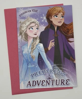 *****TARJETA DE CUMPLEAÑOS NIÑA DISNEY FROZEN CON PEGATINAS**** Foto 1 de 4