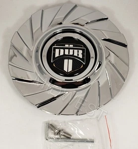 New 38340-16 Dub Chrome Delish FRONT Wheel Rim Center Cap w Screws - Picture 1 of 9