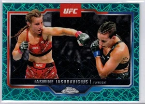 Refractor Lazer #111/175 Topps 2025 cromo UFC JAZMÍN JASUDAVICIUS VERDE AZULADO - Imagen 1 de 1