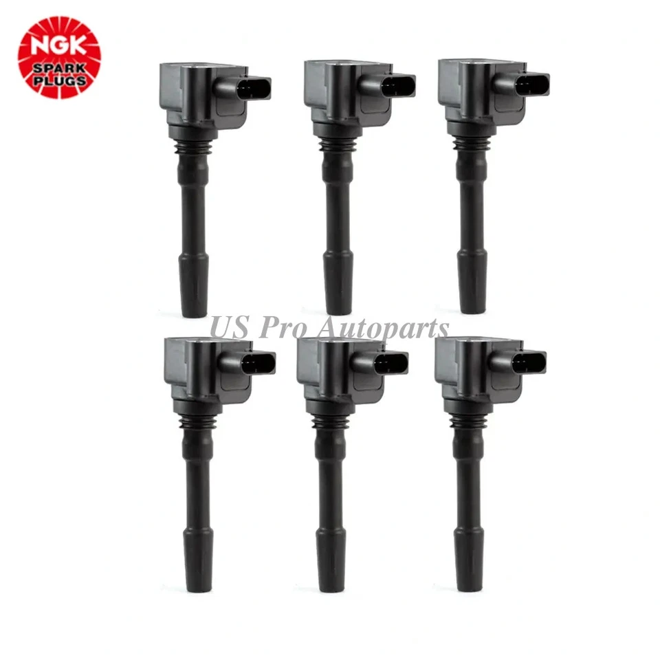 Para Maserati Ghibli Quattroporte 2014-2019 94660210401 6x bobinas de encendido OEM NGK Foto 1 de 4