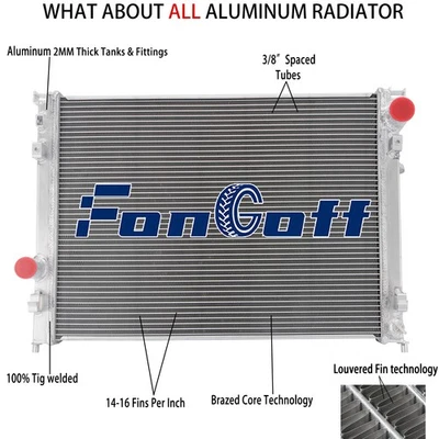 3-Row Radiator Fit 2005 2006 2007 2008 Dodge Magnum Charger 2.7L 3.5L 5.7L 6.1L — 第 1/4 张图片