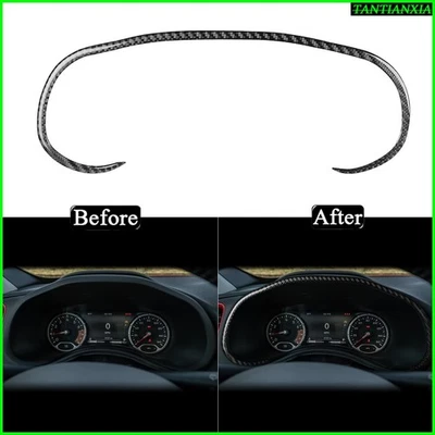 Cuadro velocímetro de fibra de carbono real para Jeep Renegade 2015-23 Foto 1 de 4