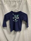 Notre Dame Shirt Youth Boys 4T Blue Long Sleeve Russell Athletic Fighting Irish