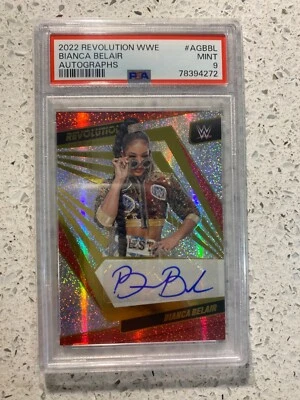 2022 Panini Revolution WWE Bianca Belair Auto Autograph Signature Card PSA 9 - Image 1 of 4