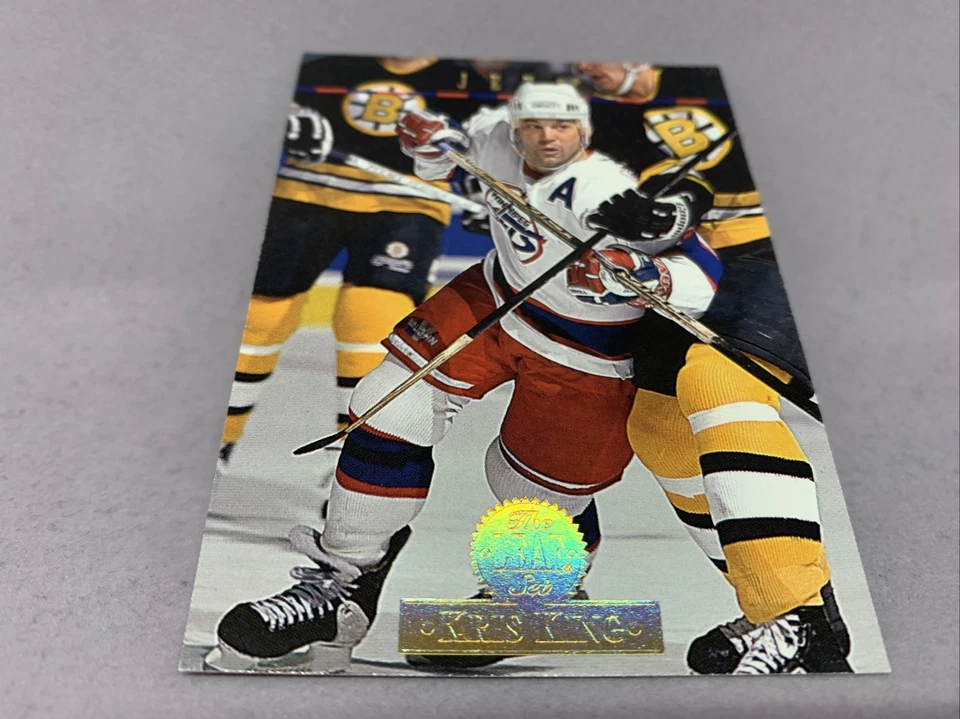 1994 Donruss The Leaf Set Hockey Card #395 Kris King Washington Capitals - Image 1 of 4