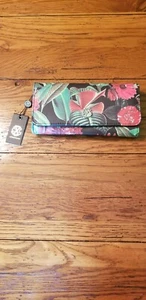 NWT CXL By Christian Lacroix Marcelle Floral Flap Wallet Clutch Expandable - Picture 1 of 12