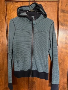 Lululemon 8 Cotton Blend  Women's Scuba Activewear Workout  Hoodie Jacket - Picture 1 of 10