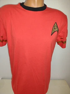 Star Trek Red Scotty Communications Admin Top Mens Tshirt Size Medium - Picture 1 of 4