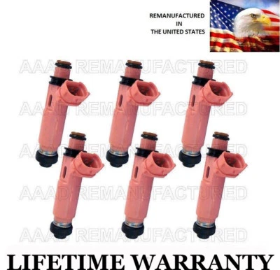 6X OEM Denso Fuel Injectors for   2004-2006 Camry Sienna Lexus ES330 RX330 3.3L - Image 1 of 2