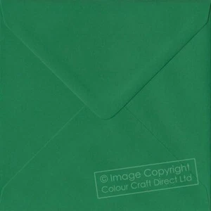 Sobres cuadrados engomados de color cuadrado verde S4 de Navidad - 155 mm x 155 mm 100 gm - Imagen 1 de 1