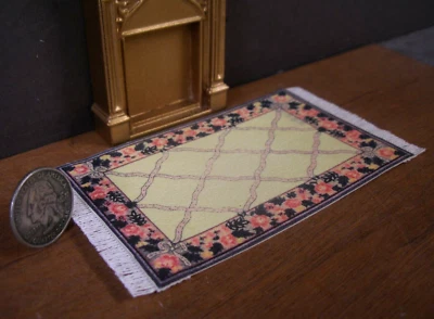 Half  ~ 1/2"  scale~  RUG ~ Mac Doc ~ Dollhouse Miniature ~ 1:24 scale -Room Box - Image 1 of 3