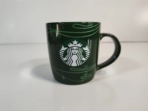 Tazza da tè caffè Starbucks Green Tree Holiday 12 oz logo 2020 sirena sirena - Foto 1 di 6