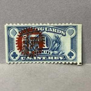 US 1940 USIR P.C.C CO 1 Pack Playing Cards Tax Stamp - Bild 1 von 2