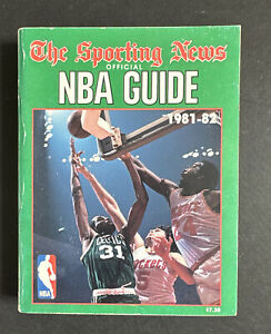 1981 82 The Sporting News NBA Guide book Boston Celtics Champions Larry Bird