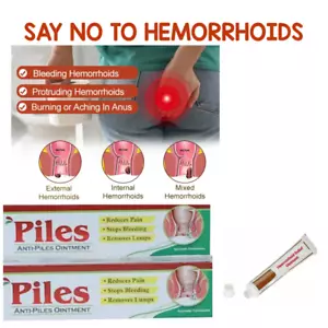 Hemorrhoid Cream Treatment Internal Piles External Anal Fissure Pain Relief - Picture 1 of 5