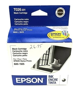 Epson T026 201 Black Ink Cartridge New Sealed Expired 2007 - Picture 1 of 5