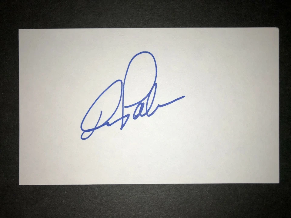 1989 РЕЙНДЖЕРЫ: Дин Палмер, подписанный 3 x 5 карта (JS) - Изображение 1 из 1