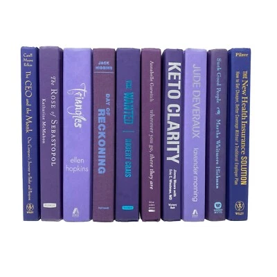 Livros modernos de capa dura | Livros decorativos por cor | PREÇO POR PÉ - Imagem 1 de 4