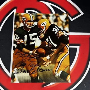 Bart Start & Jim Taylor Autographed Green Bay Packers 8x10 Photo Signed JSA - Picture 1 of 5