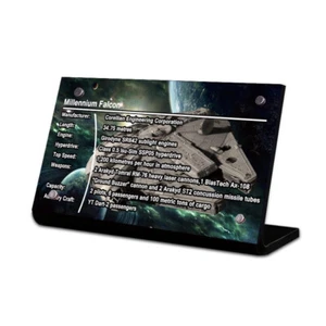 Display Plaque stand for LEGO 75192 76105 75257 Millennium Falcon, SW009 - Picture 1 of 2
