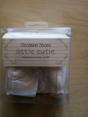 SCARPINE BIMBO NEONATO BATTESIMO NASCITA CERIMONIA BIANCO 6-12 M - Immagine 1 di 4