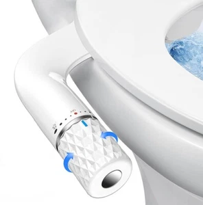 Bidet Toilet Attachment Ultra Slim For Toilet Seat With Dual Cleaning Nozzle - Picture 1 of 6