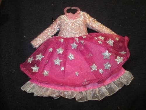 VETEMENTS Vestiti per bambola ~❤️~ vestito rosa scintillante per bambola sottile 10" s a La De Da #506