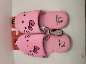 Pantofole diapositive rosa Hello Kitty SANRIO NUOVE taglia media 6-7 - Foto 1 di 3