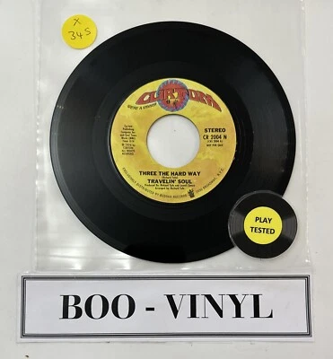 Travelin' Soul - Three The Hard Way 7” Promo Soul Funk Vinyl Record EX Condition - Bild 1 von 4