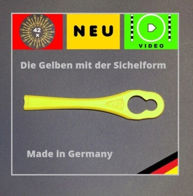 BF-POLYBLADE 42x Ersatz Messer Klingen für Einhell Akku Rasentrimmer GE-CT 18 LI P Solo