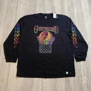 Hollister Grateful Dead LS Graphic Tee Mens XL Black SYF Basketball Sleeve Print - Picture 1 of 8
